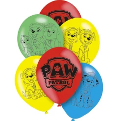 6 BALLONS LATEX PAT PATROUILLE 27.5CM