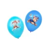 6 BALLONS LATEX PAW PATROL CHASE MARCUS 27CM BLEU