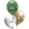 8 BALLONS LATEX RETRAITE TROPICAL 30CM