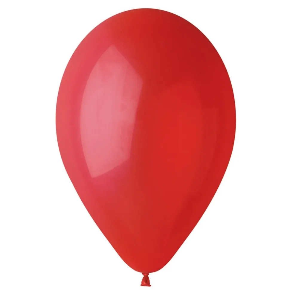 50 BALLONS LATEX ROUGES FONCÉS BIODÉGRADABLE