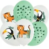 6 BALLONS LATEX SAFARI NATURE SAUVAGE 27.5CM