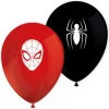 8 BALLONS LATEX SPIDERMAN WORLD OF WEBS 28CM