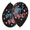 5 BALLONS LATEX SURPRISE BABYSHOWER CONFETTIS