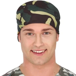 BANDANA CAMOUFLAGE VERT SOLDAT ARMÉE ADULTE