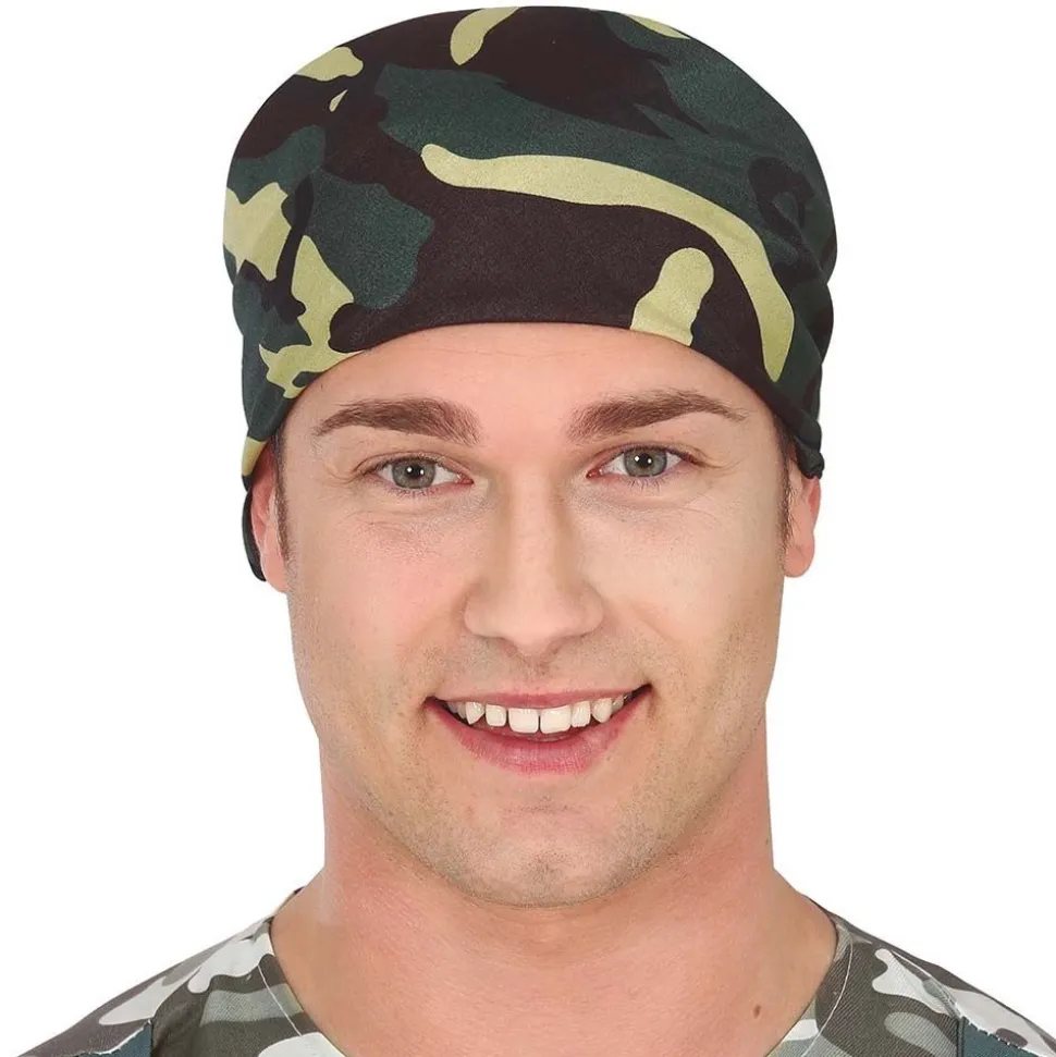 BANDANA CAMOUFLAGE VERT SOLDAT ARMÉE ADULTE