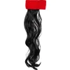 BANDEAU ROUGE AVEC CHEVEUX NOIRS