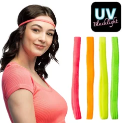 4 BANDEAUX FLUO ADULTE