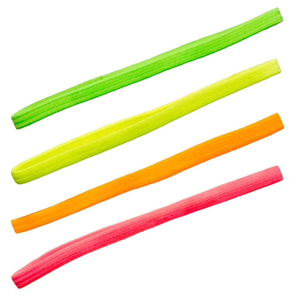 4 BANDEAUX FLUO ADULTE