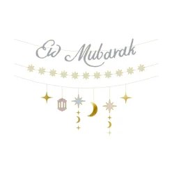BANNIÈRE EID MUBARAK 200CM