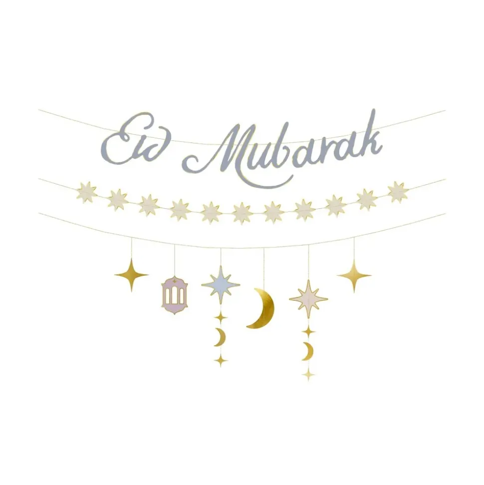 BANNIÈRE EID MUBARAK 200CM