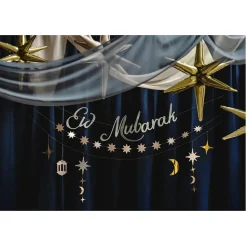 BANNIÈRE EID MUBARAK 200CM