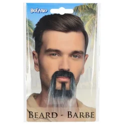 BARBE GRISONNANTE ASIE POSTICHE AUTOCOLLANT HOMME