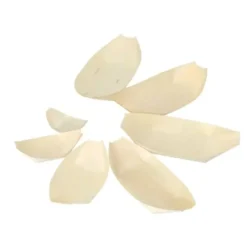 50 BARQUETTES AMUSE-BOUCHES BOIS 8.5X5.5CM NATUREL
