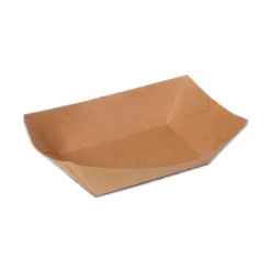4 BARQUETTES CARTON BIO KRAFT 17X9.5X5.5CM