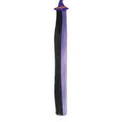 BARRETTE CHAPEAU SORCIÈRE MÈCHE 40CM VIOLET NOIR