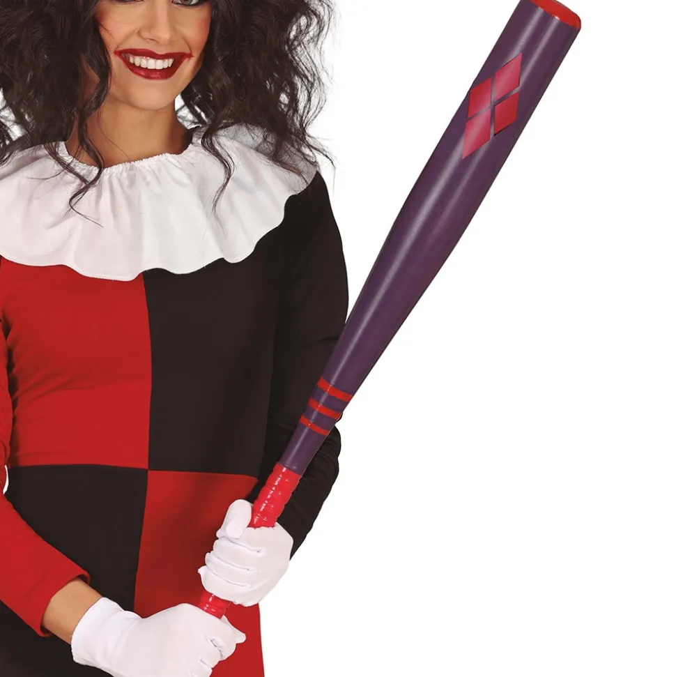 BATTE DE BASEBALL ARLEQUIN DANGEREUX 75CM ADULTE