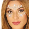 BIJOUX DE PEAU ADHÉSIF VISAGE ARGENT FEMME