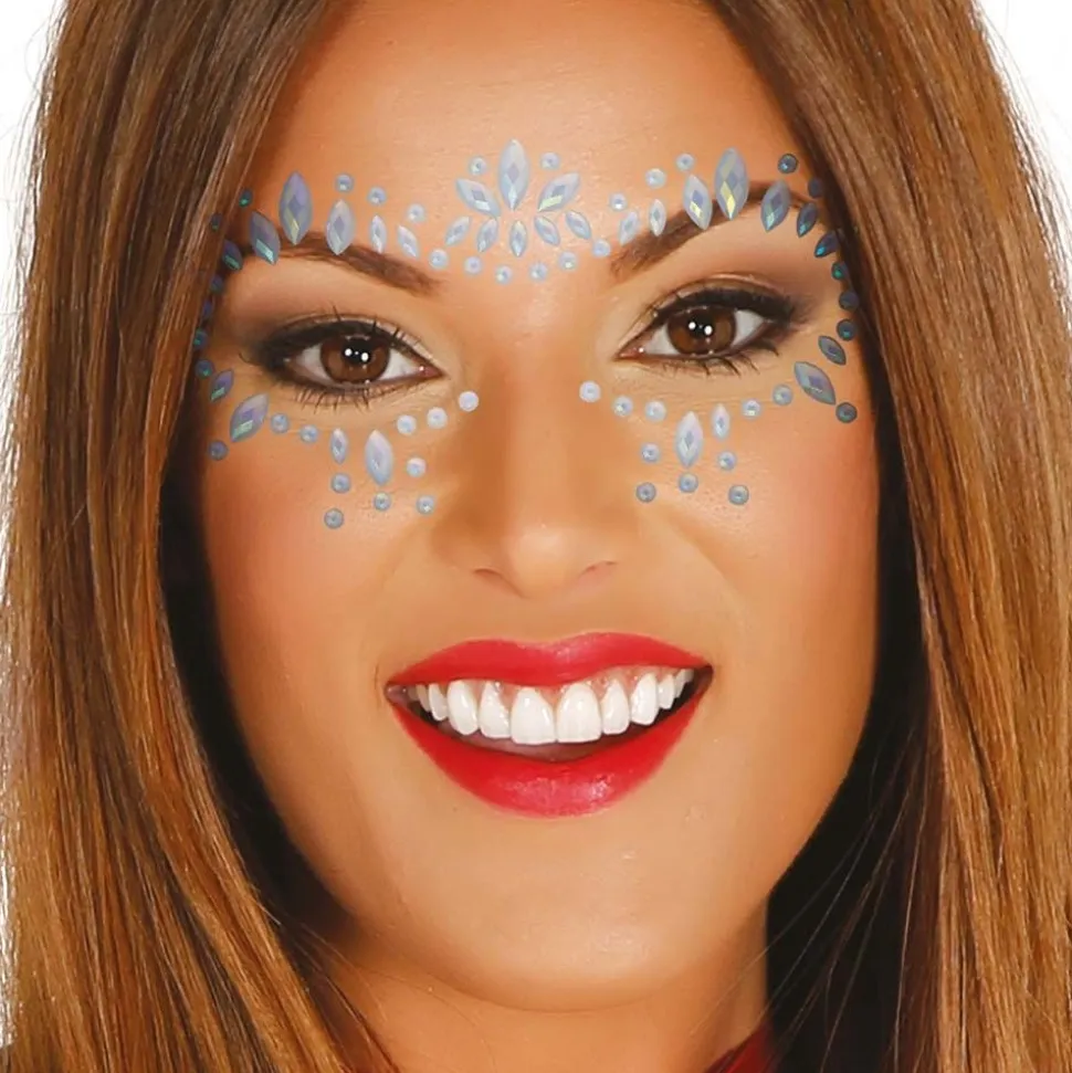 BIJOUX DE PEAU ADHÉSIF VISAGE PHOSPHORESCENT FEMME