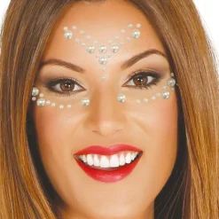 BIJOUX DE PEAU ADHÉSIF VISAGE STRASS FÊTE FEMME