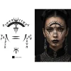 BIJOUX DE PEAU ADHÉSIF VISAGE VAUDOU PAILLETTES
