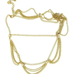 BIJOUX TÊTE CHAINE MÉTAL OR MÉDIÉVAL ADULTE