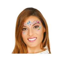BIJOUX VISAGE ADHÉSIFS PIERRES MULTICOLORE FEMME