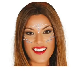 BIJOUX VISAGE ADHÉSIFS ÉTOILES ARGENT FEMME