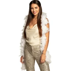 BOA PLUMES GLAMOUR 180CM 50G BLANC
