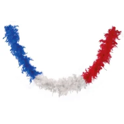 BOA À PLUMES TRICOLORE FRANCE SUPPORTER ADULTE