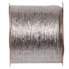 BOBINE CORDON LAITONNÉ ARGENT MÉTAL 20M