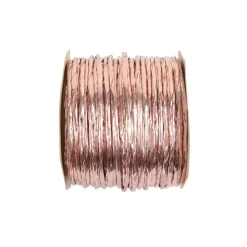 BOBINE CORDON LAITONNÉ 2MMX20M ROSE GOLD