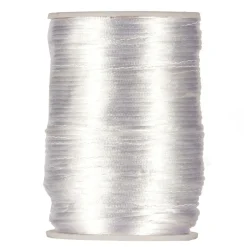 BOBINE CORDON QUEUE DE RAT 2MMX100M BLANC