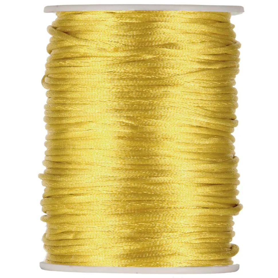 BOBINE CORDON QUEUE DE RAT 2MMX100M OR