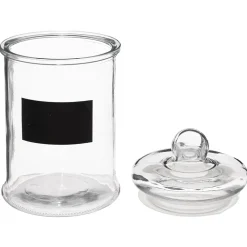 BOCAL EN VERRE 1.2L AVEC STICKER NOIR