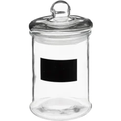 BOCAL EN VERRE 1.2L AVEC STICKER NOIR