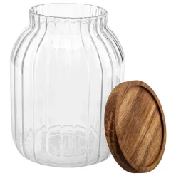 BOCAL STRIÉ VERRE 2L 13.5X18CM