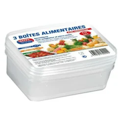 3 BOITES ALIMENTAIRES HERMÉTIQUES 1.1L