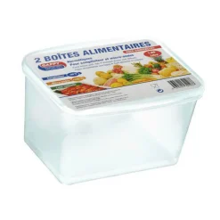 2 BOITES ALIMENTAIRES HERMÉTIQUES 1.5L