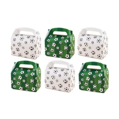 6 BOITES CARTON CADEAU FOOTBALL BALLON 15.5X9X15CM