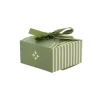 10 BOITES CARTON JARDIN FRANÇAISE 7X3.5X7CM OLIVE