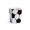 6 BOITES POP-CORN CARTON BALLON FOOT 7X7X12CM