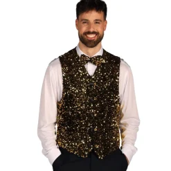 BOLÉRO COSTUME DISCO SEQUIN OR HOMME