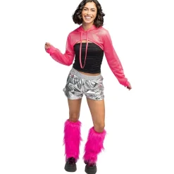 BOLÉRO FESTIVAL RÉSILLE ROSE FLUO UV FEMME