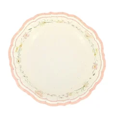 6 BOLS CARTON FAIRY WORLD 13CM BLANC ROSE PASTEL