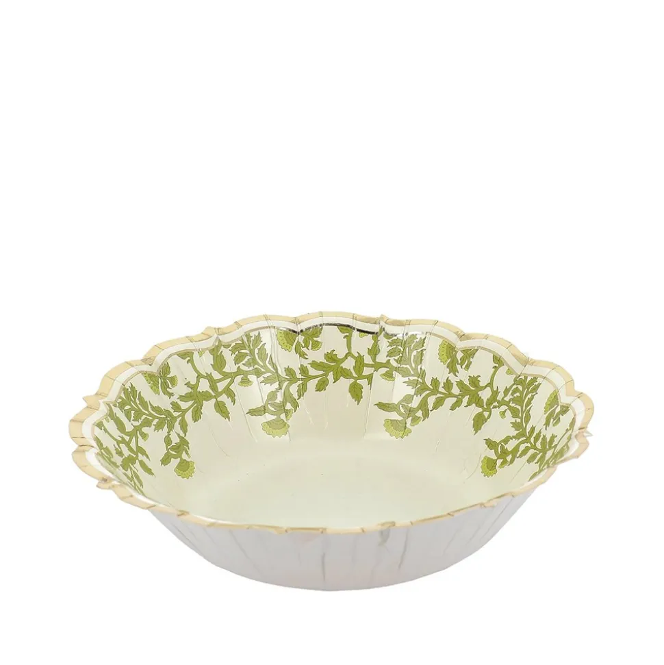 8 BOLS CARTON JARDIN BOTANIC 13.5CM PISTACHE