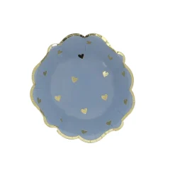 8 BOLS CARTON PETIT CUR 13.5CM BLEU ORAGE