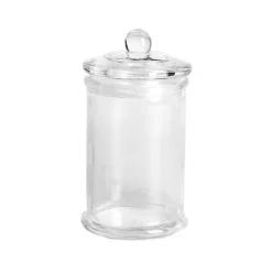 BONBONNIÈRE VERRE AVEC COUVERCLE 6 X 11.7 CM