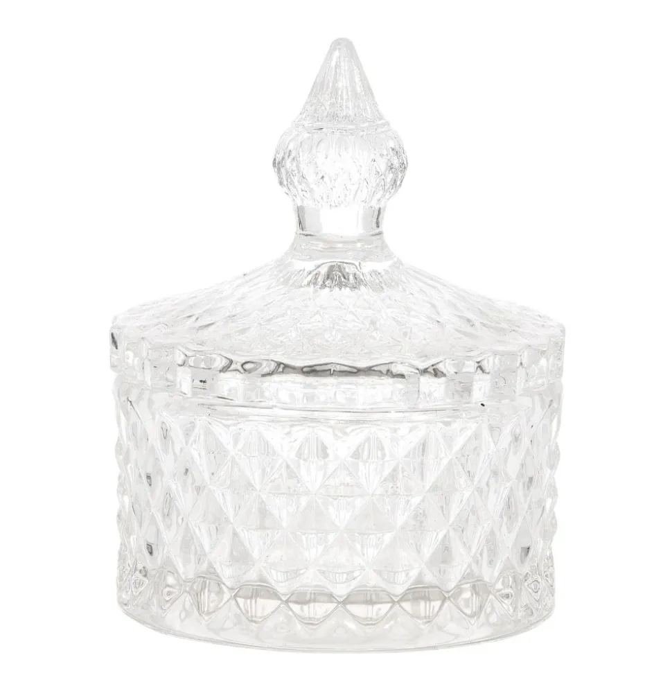 BONBONNIÈRE VERRE STYLE IMPÉRIAL 11X8CM