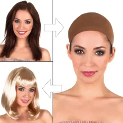BONNET FILET À CHEVEUX BEIGE
