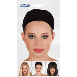 BONNET FILET À CHEVEUX NOIR